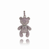 Delicate Cartoon Bear Pendant For Fashion Gift 38x23mm