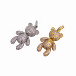 Delicate Cartoon Bear Pendant For Fashion Gift 38x23mm