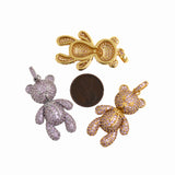 Delicate Cartoon Bear Pendant For Fashion Gift 38x23mm