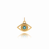 Simple Devil Eye Pendant For Jewelry Accessories 15x12mm