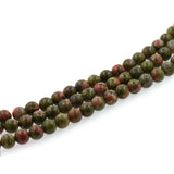 Unakite Stone Beads,Smooth Gemstone Bracelet Charm 6mm 8mm 10mm - BestBeaded