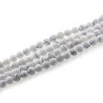 White Howlite Loose Bead,Smooth Howlite Stone Beads 6mm 8mm 10mm - BestBeaded