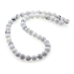 White Howlite Loose Bead,Smooth Howlite Stone Beads 6mm 8mm 10mm - BestBeaded
