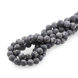 Matte Map Jasper Stone Bead,Gray Gemstone Beads Supplies - BestBeaded