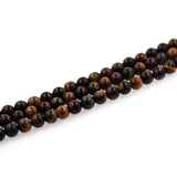 Smooth Mixed Tiger Eye Beads,Gemstone Healing Bracelet Loose Beads - BestBeaded