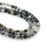 Matte Natural Moss Agate Beads,Round Gemstone Loose Beads - BestBeaded