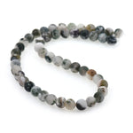 Matte Natural Moss Agate Beads,Round Gemstone Loose Beads - BestBeaded