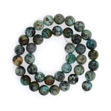 Smooth African Turquoise Beads,Round Energy Gemstone Loose Beads - BestBeaded