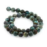 Smooth African Turquoise Beads,Round Energy Gemstone Loose Beads - BestBeaded