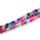 Mixed Fire Agate Stone Beads,Round Crackle Agate Gemstone Loose Beads - BestBeaded