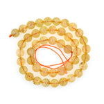 Smooth Citrine Beads,Crystal Stone Mala Beads,Gemstone Bracelet Charm - BestBeaded