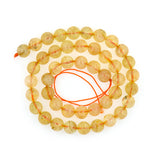Smooth Citrine Beads,Crystal Stone Mala Beads,Gemstone Bracelet Charm - BestBeaded
