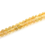 Smooth Citrine Beads,Crystal Stone Mala Beads,Gemstone Bracelet Charm - BestBeaded