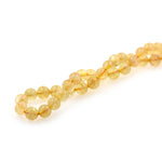 Smooth Citrine Beads,Crystal Stone Mala Beads,Gemstone Bracelet Charm - BestBeaded