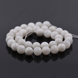 Natural White Moonstone Beads,Smooth Gemstone Loose Beads - BestBeaded