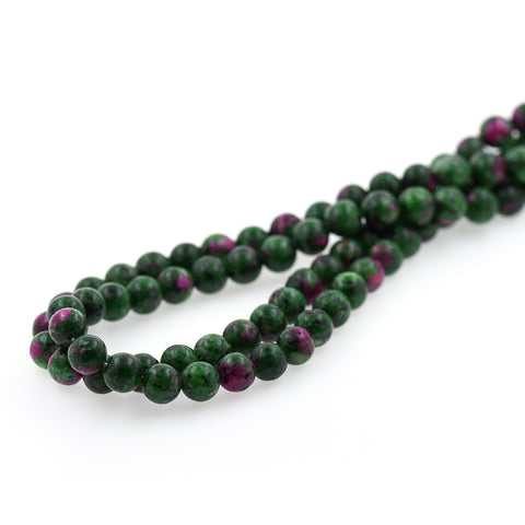 Smooth Natural Loose Epidote Zoisite Beads,Full Strand Gemstone Spacers - BestBeaded
