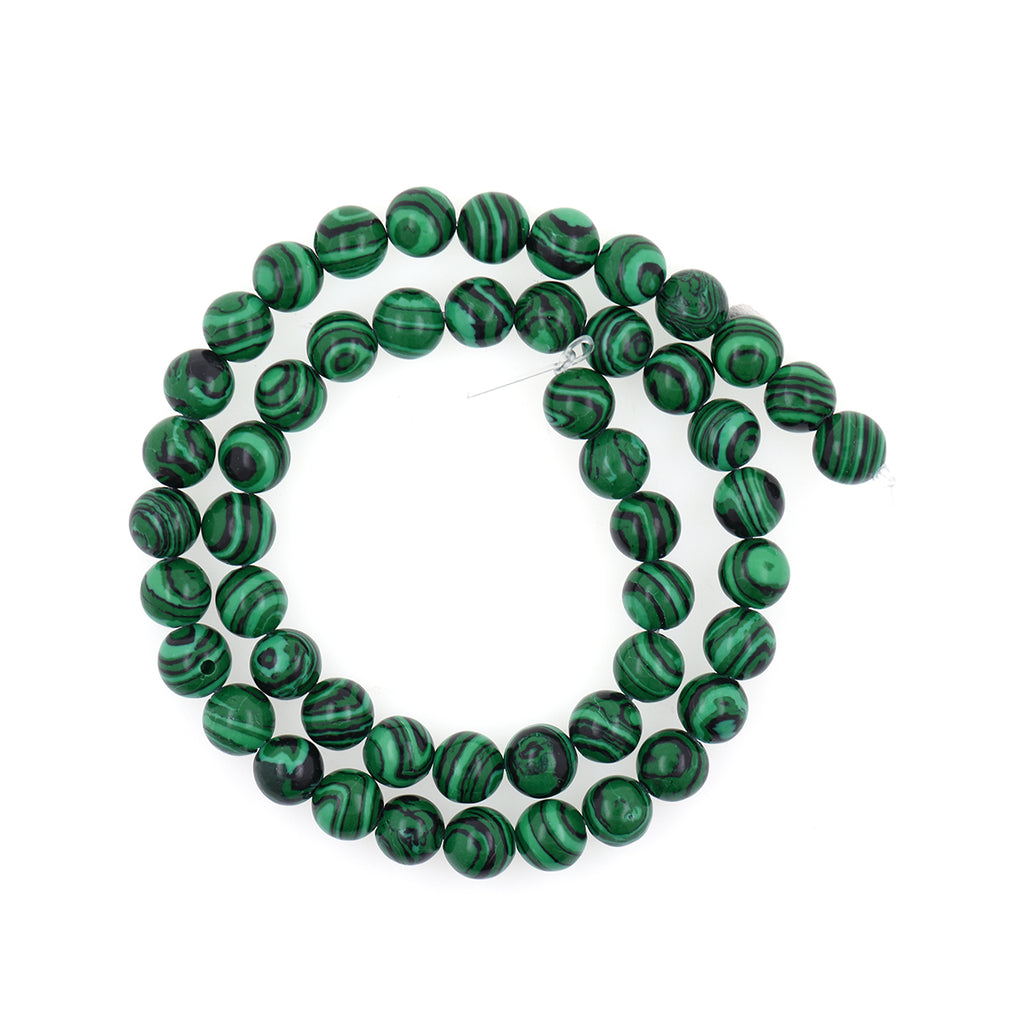 Malachite Loose Beads Green Stone Gemstone Bracelet Spacers