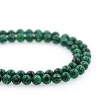 Malachite Loose Beads Green Stone Gemstone Bracelet Spacers - BestBeaded