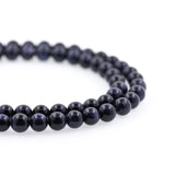 Night Sky Blue Sandstone Bead,Smooth Shiny Gemstone Loose Beads - BestBeaded